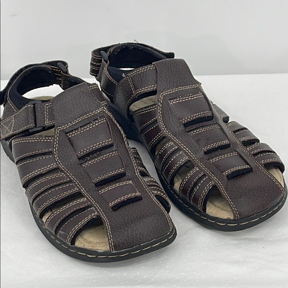 DOCKERS SIZE 8M Men's Brown Leather Sandals